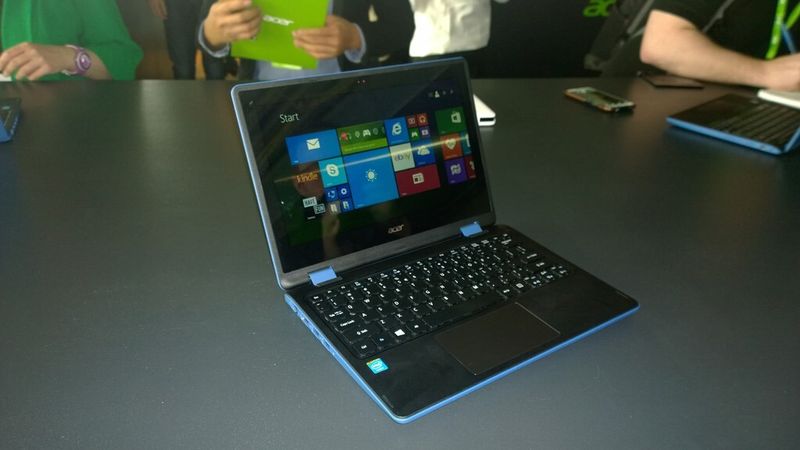 Das Aspire R 11 ist ein preisgünstiges 360-Grad-Convertible mit 11,6-Zoll-Display und Celeron-Prozessor. Es wird in verschiedenen Farben angeboten und soll 349 Euro kosten. (Bild: IT-Business)