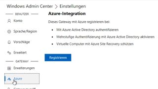 Windows Admin Center und Microsoft Azure (Windows Admin Center und Microsoft Azure)