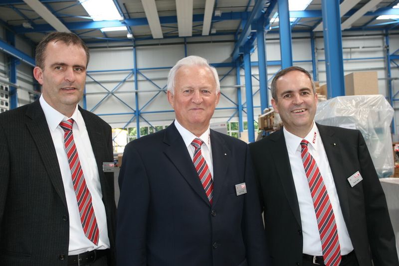 Verwaltungsrat-Präsident Rudolf Heim (Mitte) und die vierte Generation in Führungsverantwortung: Ruedi Heim (rechts) und Urs Heim (links). (Bild: Anne Richter, SMM)