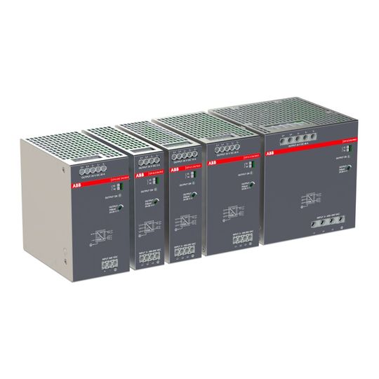 Die neuen Netzteile CP-S.3 und CP-S.DC von ABB bieten höchste Energieeffizienz und Zuverläs-sigkeit auf minimaler Fläche. (Bild:  ABB)