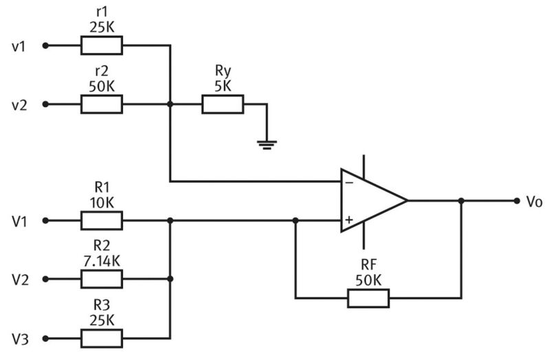 Bild 3: Entwicklungsvariante 2, Szenario 1 mit R = 5 kΩ (Analog Devices)