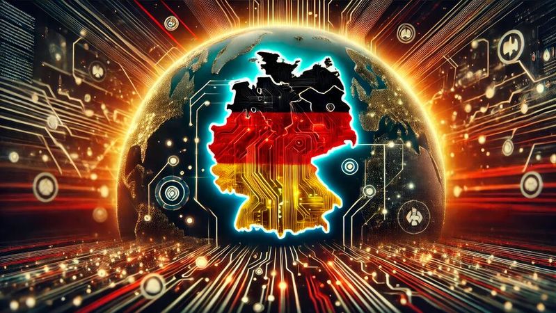 Künstliche Intelligenz wird auch für deutsche Unternehmen zum Prüfstein moderner IT-Sicherheit. Es gilt, die KI zwischen Automatisierung, Verantwortung und digitaler Resilienz auszubalancieren.(Bild: ©  png-jpeg-vector - stock.adobe.com)