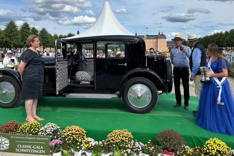 Gewinner von Platz 2 der FIVA-Altersklasse C (1919 bis 1929) und der International Design Trophy: Voisin C11 Chartreuse aus dem Jahr 1927. (Bild: Peter Diehl)