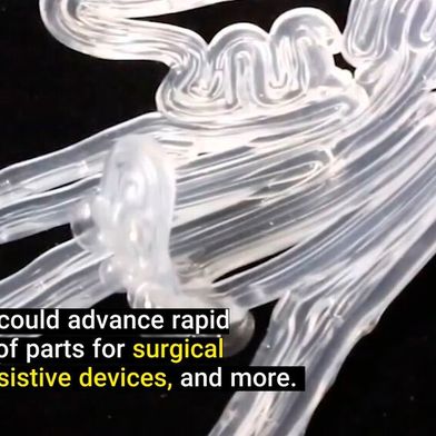 Einsatzbereit für die Medizin: Dieser gedruckte Greifer demonstriert das Potenzial der Technologie für chirurgische Instrumente oder Prothesen. (Bild: Harvard John A. Paulson School of Engineering and Applied Sciences (SEAS)