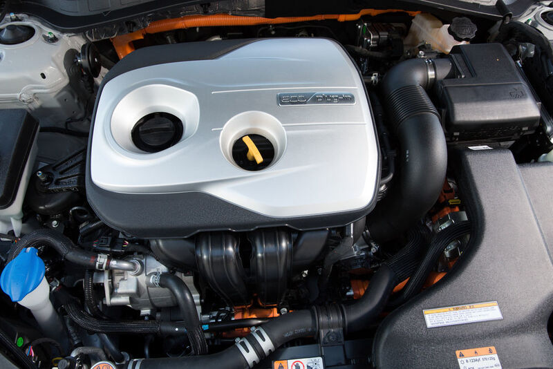 Der 2,0-Liter-Benzindirekteinspritzer des Kia Optima Pug-in-Hybrid liefert 156 PS. Zusammen mit dem E-Motor beträgt die Systemleistung 205 PS. (Kia Motors)