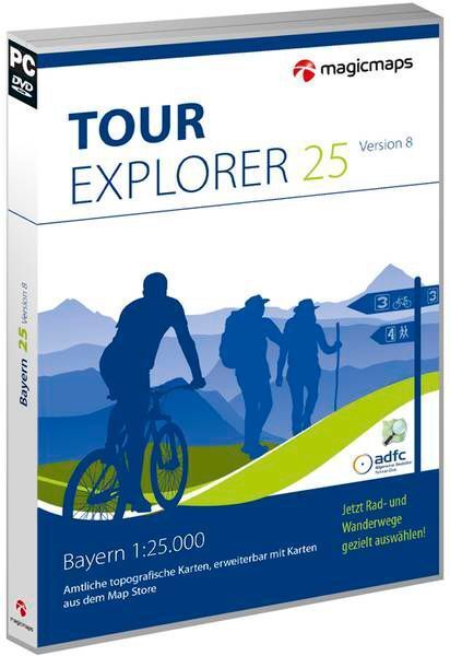 Für Aktivurlauber ist der Tour Explorer 8.0 von MagicMaps gedacht. Unter den 8.000 Rad- und 15.000 Wanderwegen, die auf GPS-Geräte von Garmin, Teasi und Falk überspielt werden können, findet sich bestimmt für jeden etwas. Beim Export werden sowohl Wegverläufe als auch Sehenswürdigkeiten ( PoI) mit ausgelesen. Den Tour Explorer gibt es beispielsweise für Gesamtdeutschland für 99,90 Euro, einzelne Regionen kosten 49,90 Euro.  (Magic)
