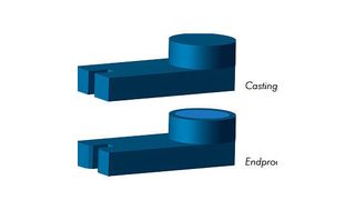 Im Vergleich zu maschinell gefertigten Produkten werden beim Custom Cast-Verfahren die Teile nicht aus einem Materialblock gefräst, sondern mit Hilfe eines Castings gegossen. (Bild: Quadrant)