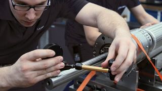 Specially trained technical staff are available for all European locations, as well as for the delivery of spare parts or the repair of spindles or circuit boards.  (Source: Okuma Europe)