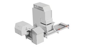Auf der Euroblech 2026 in Hannover präsentiert die Kabelschlepp GmbH eine innovative Recyclinglösung für Restgitterbleche, die sich sowohl autark betreiben als auch nahtlos in bestehende Produktions- und Materialflussprozesse integrieren lässt. (Bild: Tsubaki Kabelschlepp)