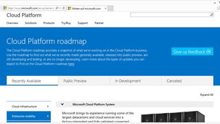 Microsoft versteht das Portal als Planungshilfe für Kunden. (Bild: Screenshot/microsoft.com)