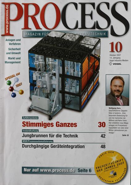 Oktober 2007   Top Themen:  - Stimmiges Ganzes - Jungbrunnen für die Technik - Standfest bis zum Schluss (Bild: PROCESS)