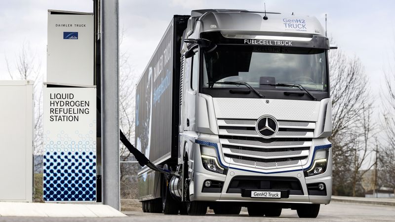 Daimler Trucks wird eine Kleinserie von Brennstoffzellen-Lkw bauen.(Bild:  Daimler Truck)