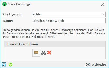 Das Anlegen eines Möbel-Assets. (Bild: FAC / Güttich)