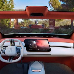 Das Interieur ist farbenfroh und reduziert.(Bild:  BMW)