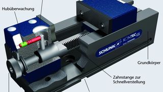 Bild 1: Die integrierte Hubüberwachung signalisiert, wenn keine ausreichende Spannkraft aufgebaut werden kann. (Archiv: Vogel Business Media)