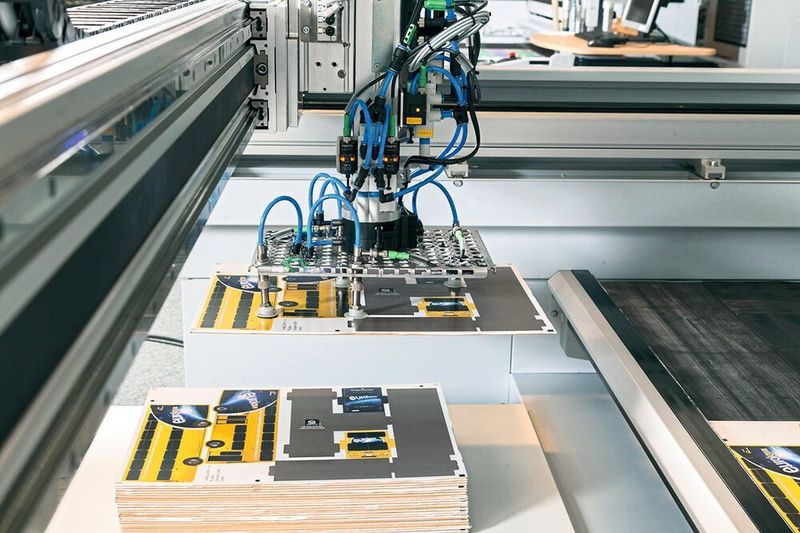 The carbon dioxide laser systems from Eurolaser are suited for cutting and engraving extruded or cast acrylics, films and other plastics. Its non-contact laser cutting is precise, producing clear, smooth edges quickly, without chips and post-processing. (Jan-Rasmus Lippels_www.frische-fotografie.de_Eurolaser)