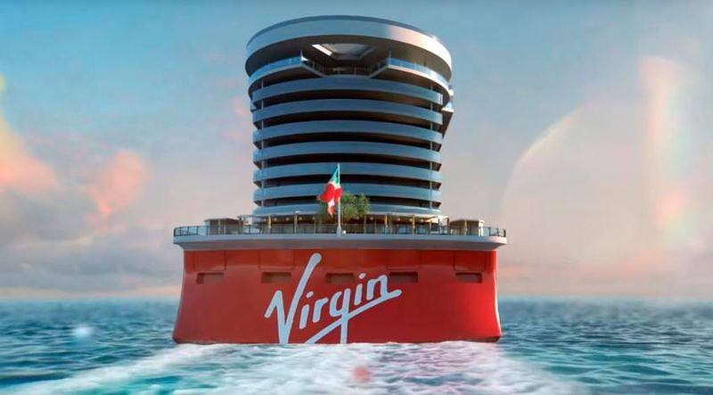 2020 soll das erste der drei Virigin Voyages-Kreuzfahrtschiffe vom Stapel laufen. Virgin setzt bei den Luxuslinern neben Komfort vor allem auf Umweltschutz. Der Azipod-Antrieb von ABB soll helfen, dieses Ziel zu erreichen. (Virgin Voyages)
