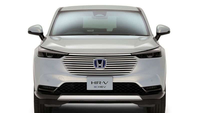 Auffällig ist der mächtige Kühlergrill des HR-V, Jahrgang 2021. (Bild: Honda)