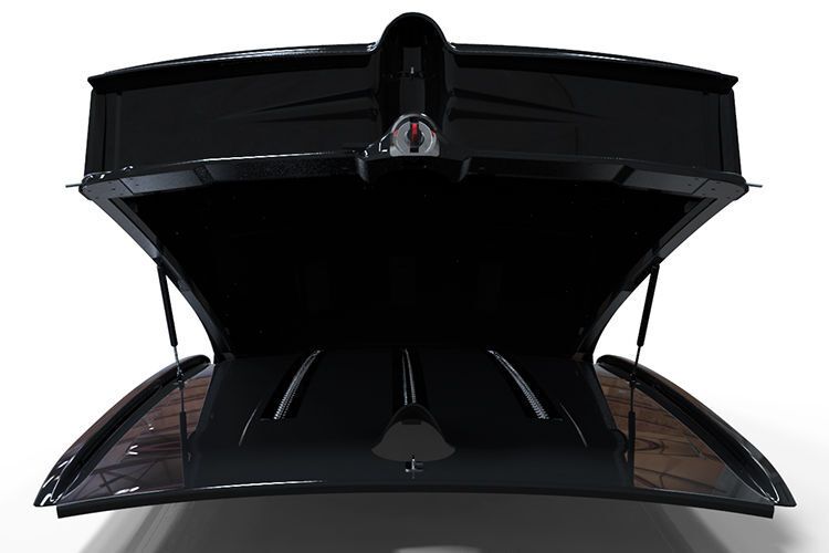 Je nach Ausführung soll die aufgefaltete Dachbox 300 bis 600 Liter Gepäck aufnehmen könen. (Hersteller)