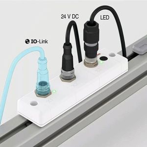 The multi-segment LED Strips from item can be controlled in sections using IO-Link. The matching controller makes connecting them to a control system very easy.(Image: Item Industrial Technology)