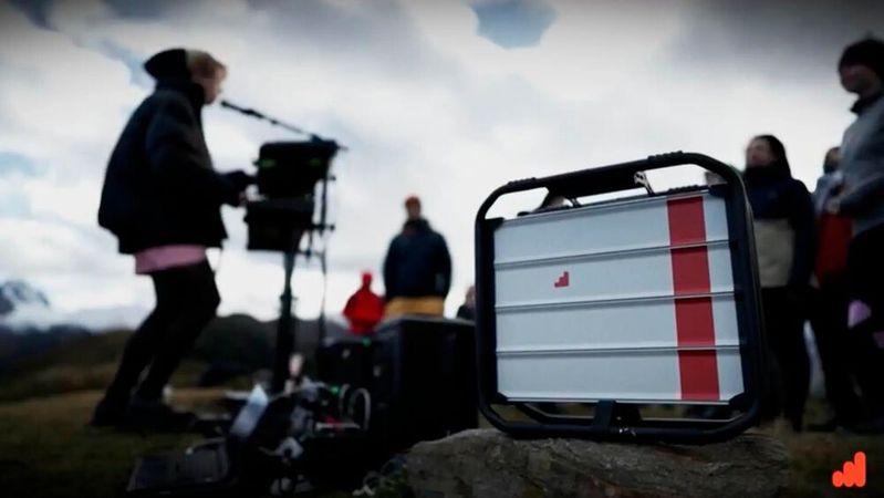 The mobile power supply at the concert by Baiba.(Image: Instagrid GmbH)