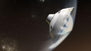 Sieben Minuten des Terrors: So wird das Mars Science Lab gegen Ende seiner Reise zum Mars aussehen (Fotos: NASA)