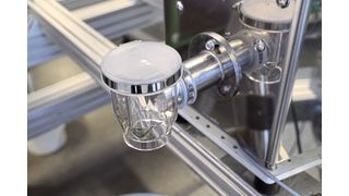 Klarsichtiger PETG-Auslauf (Bild: Brabender Technologie)