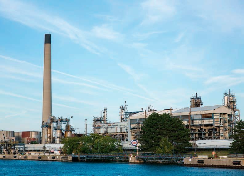 The chemical and petrochemical industry located on the banks of the St Clair river. (Picture: Ministry of Economic Development and Infrastructure (MEDI), Ontario)