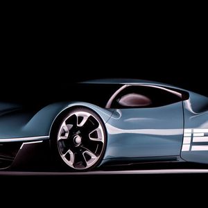 Vision 916 heißt ein 1:1-Tonmodell, das Porsche als Konzept für einen minimalistischen Sportwagen mit elektrischen Radnabenmotoren erdacht hat.
