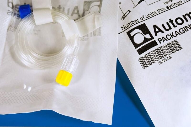 Sterilisierbare Beutel für medizinische Einmalprodukte. Bild: APS (Archiv: Vogel Business Media)