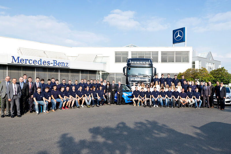 Die 58 neuen Azubis des Autohauses Kunzmann starteten mit einer Einführungswoche in ihre Ausbildung. (Kunzmann)
