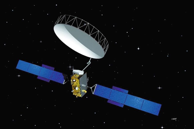 Alphasat bientôt en orbite (modélisation CAO). (Image: ESA)