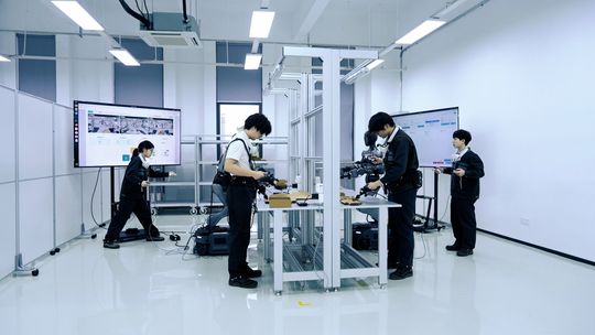 At the training and data collection center, humanoid robots are prepared for industrial tasks.(Source:  Schaeffler)