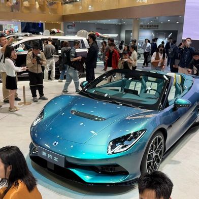 Auf der Motorshow in Peking gab es auch einige Zukunftsmodelle für den deutschen Markt zu sehen. (Bild: Wehner - VCS)
