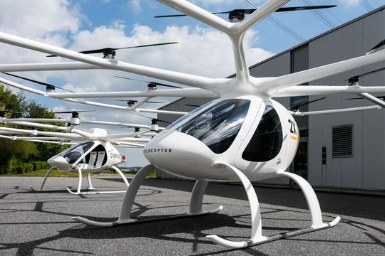 Dem Flugtaxi-Spezialisten Volocopter geht es nicht besonders gut, heißt es. Jetzt winkt aber die Chance, dass ein chinesischer Konzern das Unternehmen übernimmt. Hier mehr dazu ...(Bild:  Volocopter)