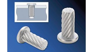 Die neuen PEM-TK-Tack-Sert-Einpressbefestiger aus Edelstahl von Penn Engineering befestigen dünne Platten an Baugruppen .  (Penn Engineering)