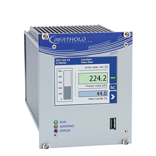 Mit dem Fördermengen-Messsystem LB 472 kann Durchsatz und Massenstrom bestimmt werden.(Bild:  Berthold/Klaus Kerth Photodesign)