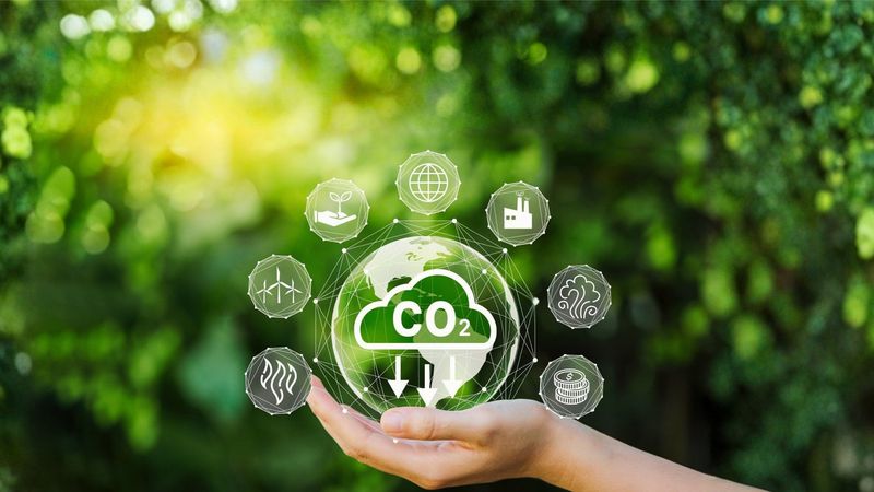 Green Energy Manufacturing bei BASF bezeichnet den Einsatz von Strom aus erneuerbaren Quellen sowie von grünem Dampf und grüner Wärme entlang der gesamten Wertschöpfungskette, um den Product Carbon Footprint von Materialien zu reduzieren.(Bild:  Adobe Stock, edited by BASF, 2026)