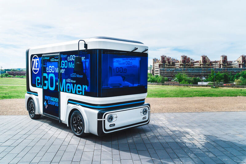 Produktionsstart für „e.Go Moove“: Ab 2019 produziert das Joint Venture von ZF und der „e.Go Mobile“ autonom und elektrisch fahrende People- und Cargo Mover. (ZF Friedrichshafen)