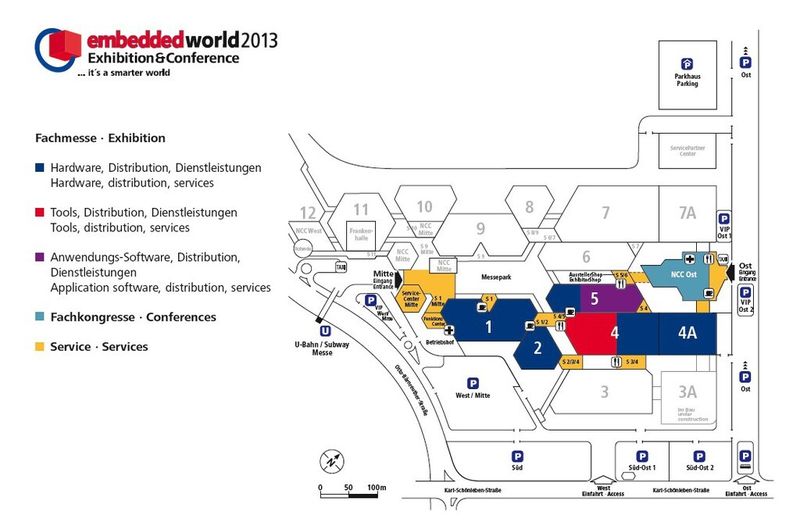 Embedded World 2013: Hallenplan (Bild: Messe embedded word)