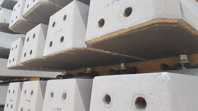 Die Hochgeschwindigkeitsstrecke Sivas – Ankara ist auf Werkstoffen von Getzner gelagert. (im Bild: Die unterste, elastische Schicht ist der Schwingungsschutz). (Getzner Werkstoffe)