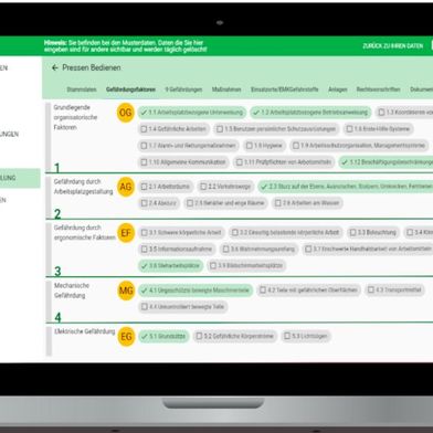 Prozesse im Arbeits- und Gesundheitsschutz sollen durch geeignete Software systematisch bearbeitet werden können. (Bild: Qumsult)