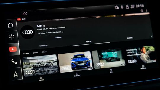 Der Volkswagen-Konzern ist gerade mit ersten Audi-Modellen in seinen Harman-basierten Appstore gestartet – zum Vergrößern bitte klicken.(Bild:  Audi)