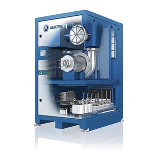 Die Turbogebläse der neuen Generation 6 setzen mit den neuen Baugrößen AT125-0,9S G6, dem AT125-1,3S G6 und dem AT250-0,9S G6 neue Maßstäbe in Sachen Effizienz(Bild:  AERZEN)
