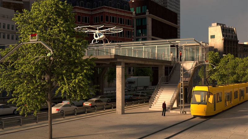 Die urbane Mobilität soll mit den autonomen Lufttaxis revolutioniert werden. (Volocopter)