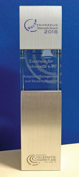 Pokal Telematik-Award 2018. (©Telematik-Markt.de)