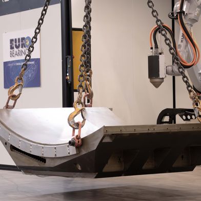 Metall 3D-Druck von Meltio revolutioniert die Fertigung großer Industriekomponenten von Eurobearings. (Bild: Meltio)