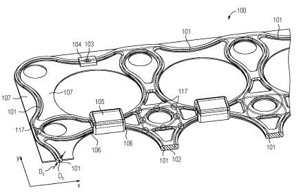 Eine Magnetresonanzantenne mit in Schaum eingebetteter Drahtstruktur.(Bild:  DPMA)