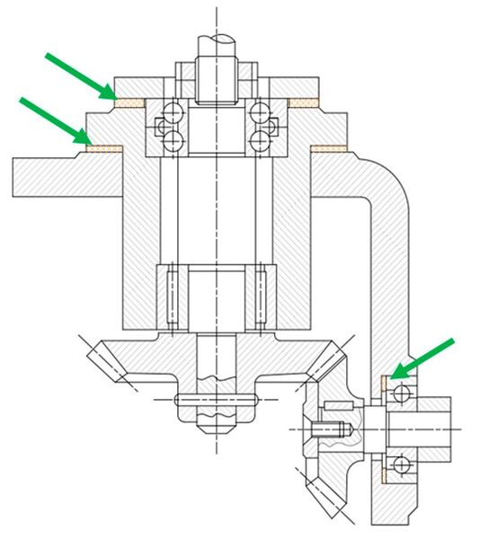 Typischer Einsatzfall für die lasergeschweißten Zwischenlagen: Einbau von Wälzlagern in ein Getriebe. (Martin)