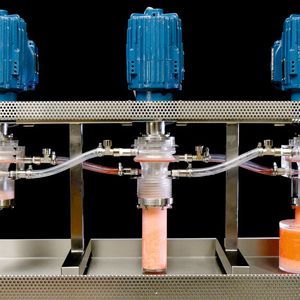 3-stufige Gegenstromextraktion mit unterschiedlicher Mischzeit pro Stufe.